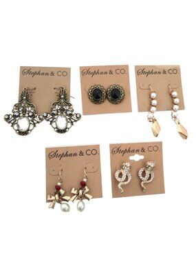 STEPHAN & CO bundle of earrings 5 pc lot